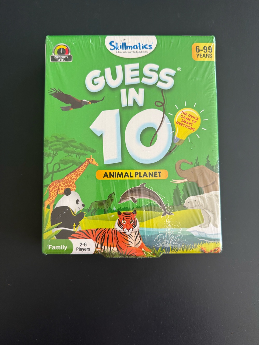 Guess in 10 Animal Planet Card Game - Green